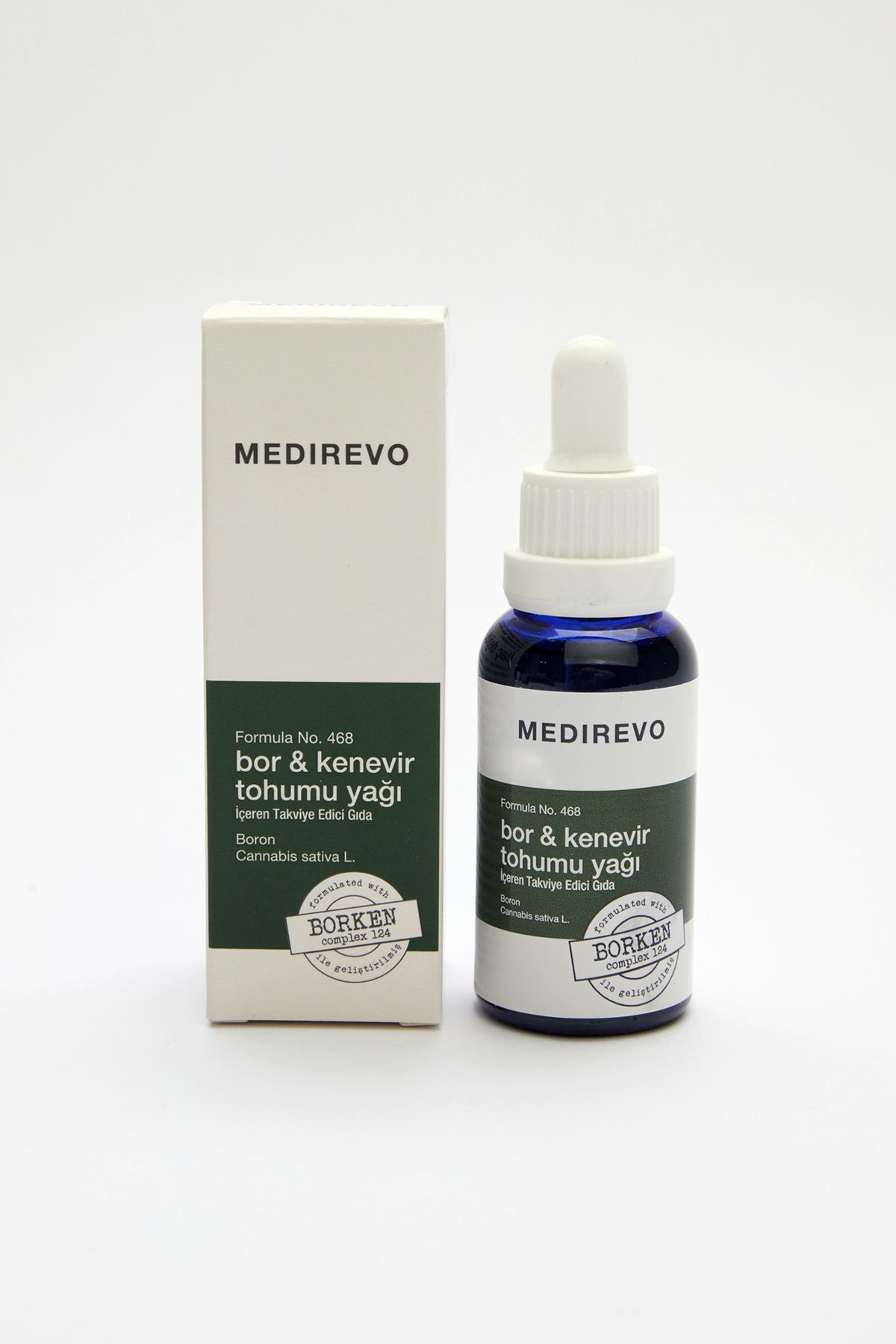 Borken Complex 124 - Bor ve Kenevir Tohumu Yağı İçeren Takviye Edici Gıda